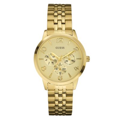 Ladies' Guess Gold Plated Bracelet Watch - Product number 8878501