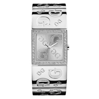 Ladies' Guess Stone Set Bangle Watch - Product number 8878676
