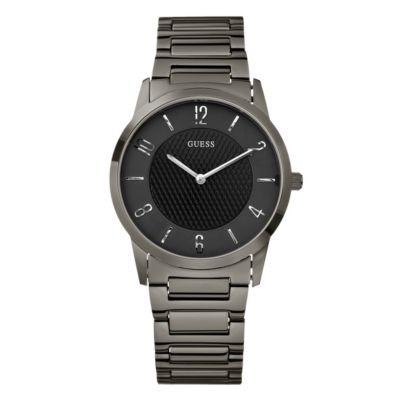 Men's Guess Gunmetal Bracelet Watch - Product number 8879095