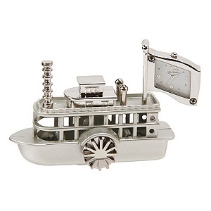 H Samuel Steam Boat Miniature Clock
