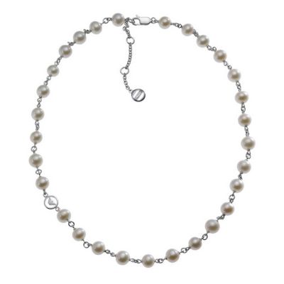 Armani Ladies' Pearl Logo Necklace - Product number 8887934