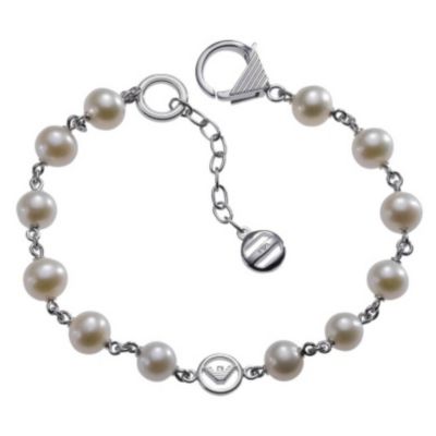 Emporio Armani silver & pearl bracelet - Product number 8887950