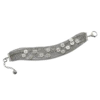 Emporio Armani silver multi chain logo bracelet - Product number 8888043