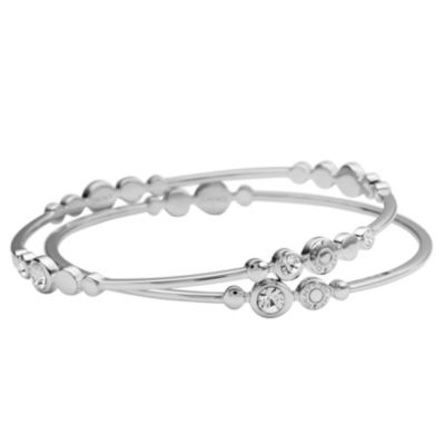 DKNY ladies' set of stone set layered bangles - Product number 8888841