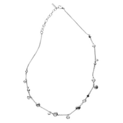 DKNY stainless steel drop necklace