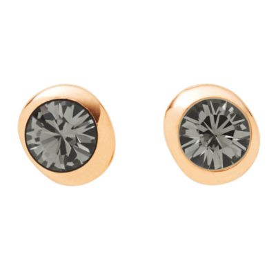 DKNY ladies' gold plated stone set stud earrings - Product number 8888914