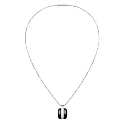 Calvin Klein stainless steel black treasure necklace