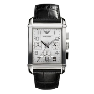 Emporio Armani Black Strap Watch