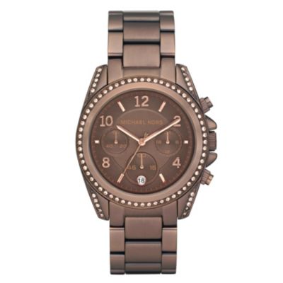 Michael Kors ladies' brown ion plated bracelet watch - Product number 8891125