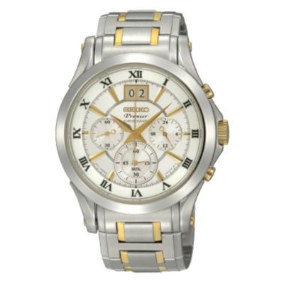 Seiko men's two colour bracelet chronograph - Product number 8895309