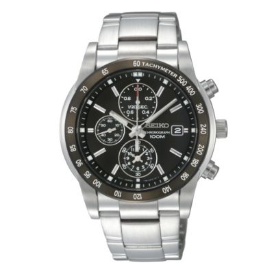 Seiko men's stainless steel bracelet chronograph watch - Product number 8895341