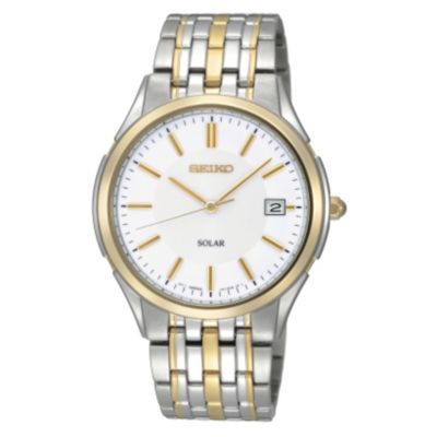 Seiko men's two colour bracelet watch - Product number 8895376