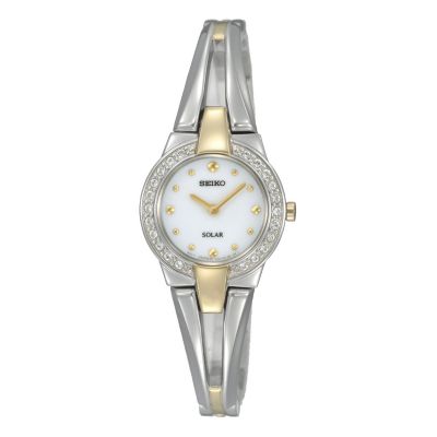 Seiko ladies' two colour stone set bracelet watch - Product number 8895430