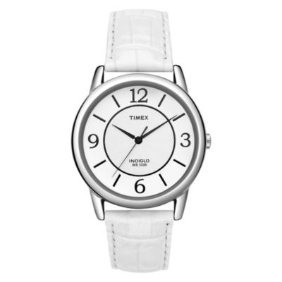 Timex Ladies' White Strap Watch - Product number 8895880