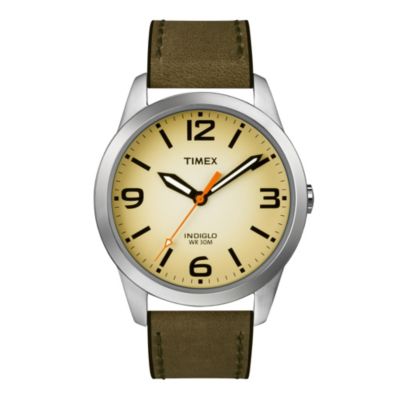 Men's Timex Weekender Browns Leather Strap Watch - Product number 8896011