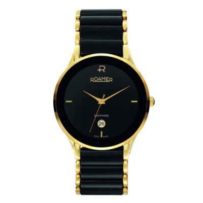 Roamer men's black gold plated ceramic bracelet watch - Product number 8905215