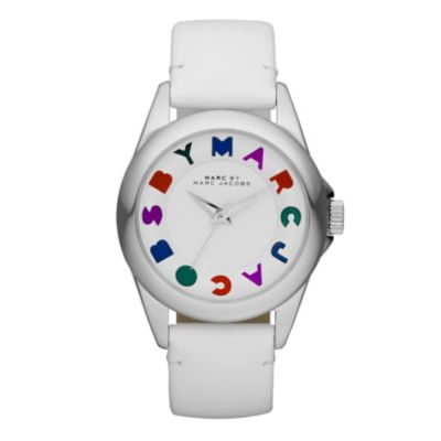 Marc By Marc Jacobs ladies' white leather strap watch - Product number 8908974