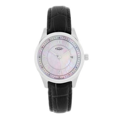 Exclusive Ladies' Rotary Black Strap Watch - Product number 8916527