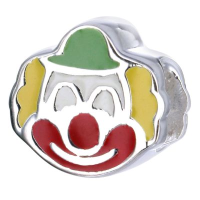 H Samuel Childrens Sterling Silver Clown Bead