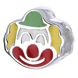 Childrens Sterling Silver Clown Bead