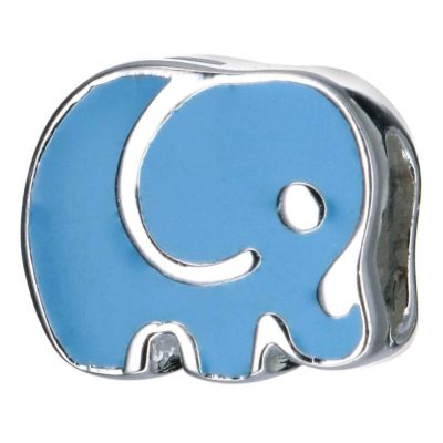 H Samuel Childrens Sterling Silver Enamel Elephant