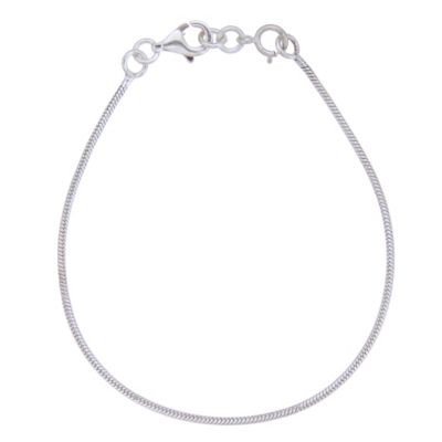 H Samuel Childrens Sterling Silver 6` Bracelet