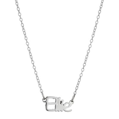 Little Princess Childrens Sterling Silver Ellie Name