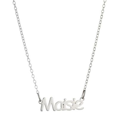 Children's Sterling Silver Maisie Name Necklace 14