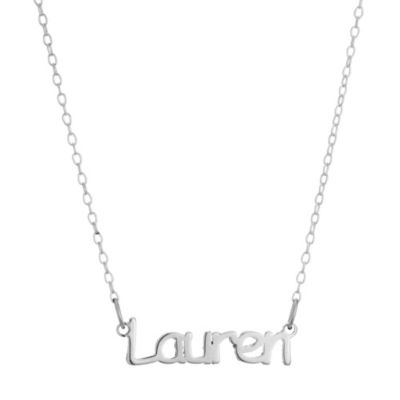 Little Princess Childrens Sterling Silver Lauren Name