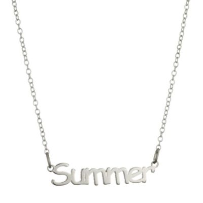 Children's Sterling Silver Summer Name Necklace 14
