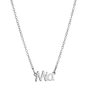 Little Princess Childrens Sterling Silver Mia Name Necklace