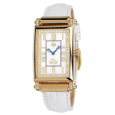 Juicy Couture white strap watch