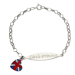 Lovingly made in Britain Childrens Sterling Silver Princess Bracelet