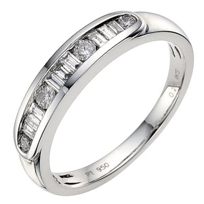Platinum 1/4 carat diamond eternity ring