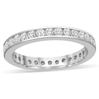 18ct white gold 1 carat diamond eternity ring - Product number 8938032
