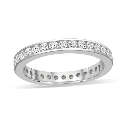 Platinum 1 carat diamond eternity ring - Product number 8938555