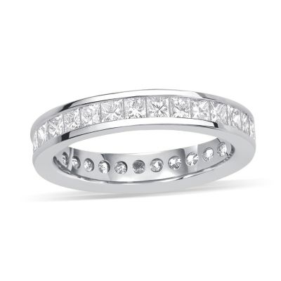 Platinum 2 carat diamond eternity ring - Product number 8939497