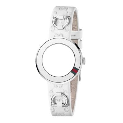 Gucci U-Play small ladies' interchangeable bezel and white strap - Product number 8940428