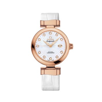 Omega De Ville Ladymatic leather strap watch - Product number 8947015