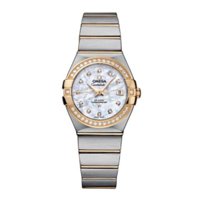 Omega Constellation ladies' two colour bracelet watch - Product number 8947538
