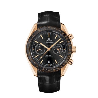 Omega Speedmaster men's black leather chronograph - Product number 8948119