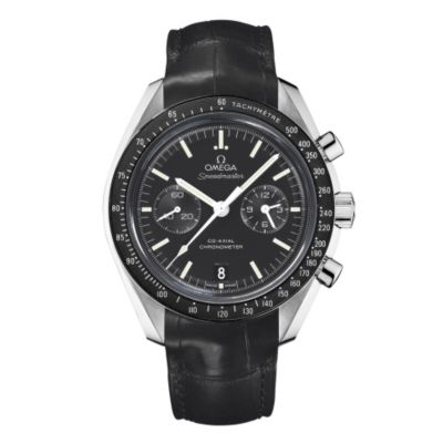 speedmaster black leather strap