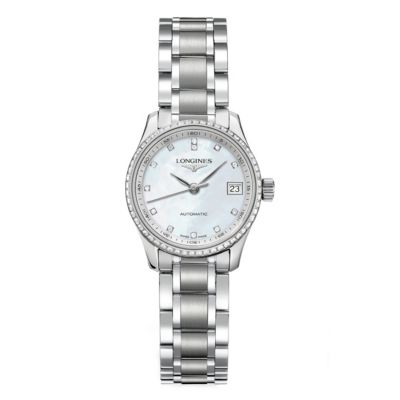 Longines ladies' stainless steel automatic bracelet watch - Product number 8950377