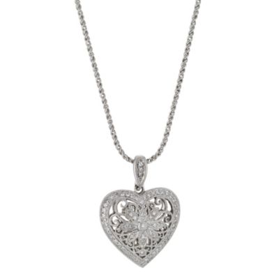 Sattva 18ct White Gold 0.33 Carat Diamond Pendant Necklace