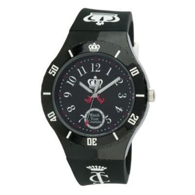 Juicy Couture Taylor ladies' black & white strap watch - Product number 8954666