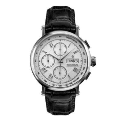 Dreyfuss & Co. men's silver strap watch - Product number 8955786