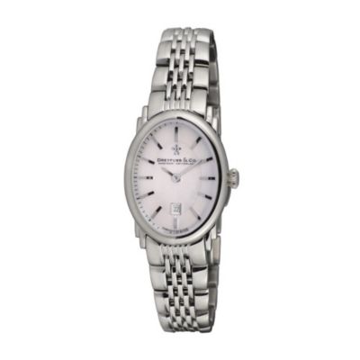 Dreyfuss & Co ladies' stainless steel oval bracelet watch - Product number 8955808