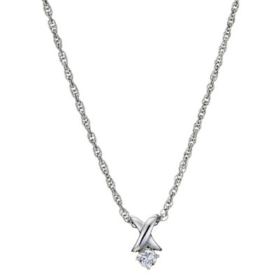 Silver Kiss Diamond Pendant - Product number 8956197