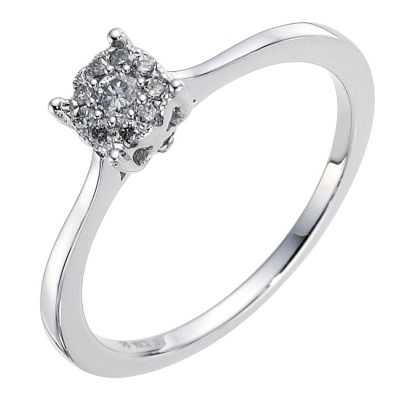 9ct White Gold 1/4 Carat Diamond Solitaire - Product number 8960909
