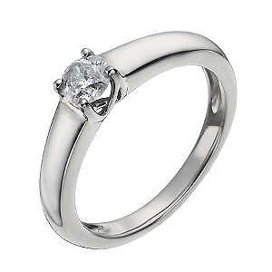 Platinum 1/4 Carat Diamond Solitaire RingPlatinum 1/4 Carat Diamond Solitaire Ring
